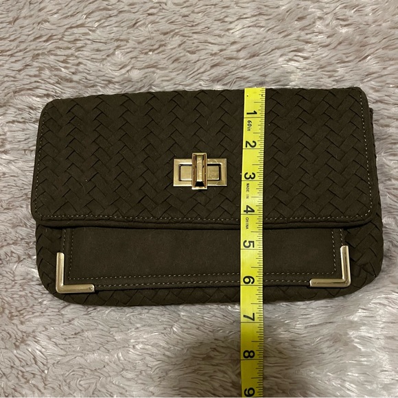 Neiman Marcus brown suede weave purse - Picture 8 of 8